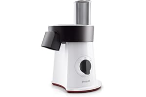 Philips Hachoir - 200W, avec 5 Disques pour Trancher et Râper (HR1388/80)