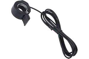 VGEBY Controllo della velocità dell'acceleratore a pollice, impugnatura sinistra/destra, 3 fili, acceleratore per pollice e dito, per bici elettrica, scooter