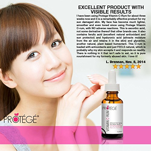 20% Vitamin C Serum für das Gesicht – Protege Vitamin C-RUM – Erhalten Sie Ihre Jugend zurück – Hellt Haut auf + Kehr UV Schäden um + Natürliche Anti-Aging Hautpflege die funktioniert - 3