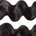 Longqibeauty®100%Brazilian Hair Mixed Length 3bundles Body Wave Multiple Choices 8-30inch Virgin Brazilian Human Hair Extension Unprocessed Natural Black Color for Women (14inch 16inch 18inch)