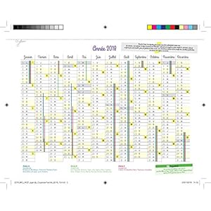 Agenda s'organiser en famille à la maison de Septembre 2018 à Décembre 2019