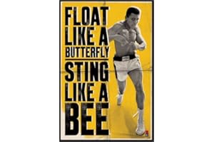 Close Up Muhammad Ali - Float Like A Butterfly, Sting Like a Bee Poster (61 cm x 91,5 cm)
