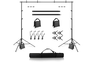 Stojak na tło, Foccalli 3MX2,6 m system wsparcia tła, regulowany system podparcia fotografii, muślinu, stojak do studia fotograficznego