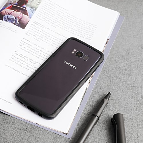 RhinoShield - Estuche Parachoques para Galaxy S8  CrashGuard    Cubierta Protectora de Dise  o Delgado con Amortiguaci  n  Protecci  n de Ca  da DE 3 5 M  - Negro