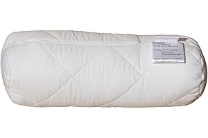 Betten Hofmann Orthopädische Relax Nackenrolle Rolle Nackenstütze Baumwolle-Bezug versteppt mit Reißverschluss, waschbar, regulierbar,