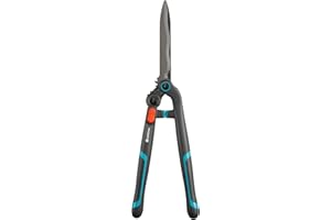 Gardena Taille-Haies 2-en-1 EnergyCut Ciseaux de Jardin mécaniques avec Moteur à Deux Vitesses, 23 cm, Lames de précision à revêtement Anti-adhérant, Absorption des Chocs (12303-20)