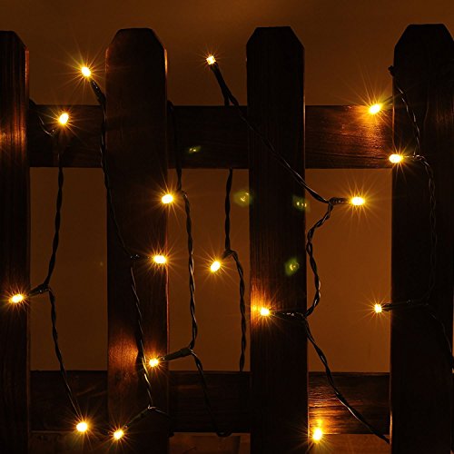 Led Solar Lichterkette, 10 Meter, 100 Leds, für dekorieren Sie Ihr Zuhause, Garten und Partei. (Warmweiß)