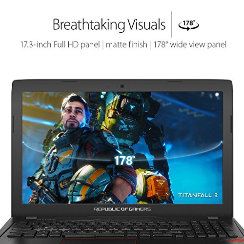 ASUS ROG Strix GL753VE-GC139T 17 3-Inch Gaming Laptop -  Black   Intel Core i7-7700HQ  8 GB RAM  2 TB HDD Plus 128 GB SSD  NVIDIA GTX1050Ti 4 GB GDDR5