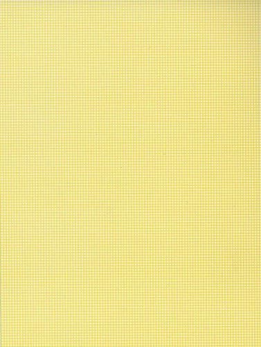 10 x Sheets A4 Pastel Lemon Yellow Gingham Checked Thick Card 250gsm