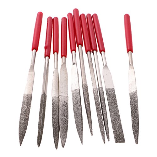 MagiDeal 10pcs Weiche Griffnadel Feilen set Schlüsselfeilensatz - 3