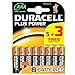 Price comparison product image Duracell AAA Batteries 5+3 Free