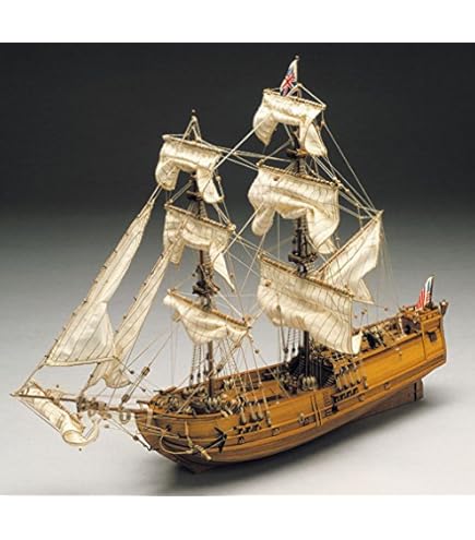 Plan de la maquette de la frégate anglaise AJAX - 1765 - Modélisme