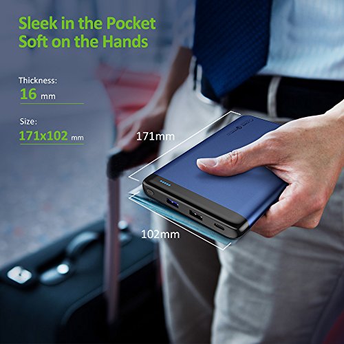 OMARS Batterie Externe Charge Rapide 20000mAh - USB C 45W PD 2 0 Entr  e   Sortie - USB A Charge Rapide QC3 0 - Chargeur Portable Batterie de Secours 