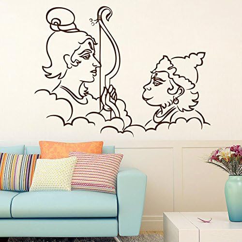 Wall Sticker Ram n Hanuman Home Décor Removable Poster Wall Decals Stickers