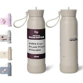 Citron &Ccedil;ocuk Su Şişesi - 350 ml, Vakum Yalıtımlı Paslanmaz &Ccedil;elik - Sızdırmaz, &Ccedil;evre Dostu, Okul ve Seyahat i&ccedil;in M&uuml;kemmel - Ar