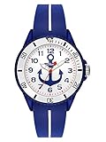 s.Oliver Unisex Kinder Analog Quarz Uhr mit Silikon Armband SO-3500-PQ