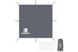 HIKEMAN Outdoor Waterproof Multi-Purpose Camping Tent Tarp Ground Covering Groundsheet Mat Tent & Awning Carpet Multiple Size For Camping Hiking Picnic