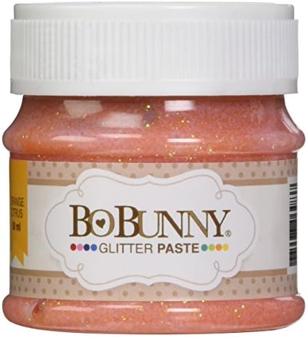 Bo Bunny Orange-Glitter Paste, Acrylic, Multicolour