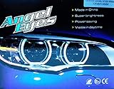 Aros: 2x 131mm + 2x 146mm Kit Aros Ojos de Angel LED COTTON 2x 131MM + 2x 146MM CANBUS E46 E90 E91 SIN PROYECTOR Blanco 6000K Angel Eyes Halo Rings E-MARK