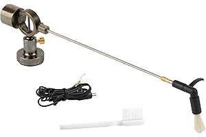 Hudson Hi-Fi Vinyl Record Cleaner Anti Static Brush - Record Cleaning Arm Brush Cleaner Antistatic LP Cleaning Brush - Turntable Cleaning Record Brush, Transparent