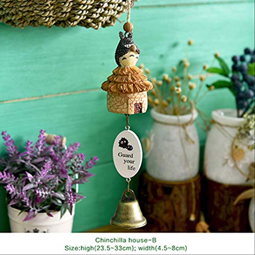 ZINE Carrillón para jardín (Madera), de Viento Campana para Exterior jardín Interior suspendida de una Fuente de producción Responsable