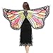 Produktbild WOZOW Damen Schmetterling Flügel Kostüm Nymphe Pixie Umhang Faschingkostüme Schals Poncho Kostümzubehör Zubehör (Mehrfarbig)