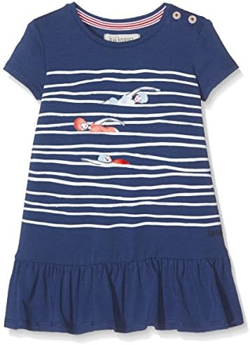 Jean Bourget Baby Girls' Cool Layette Dress, Bleu (Bleu (Indigo)), 2 Years