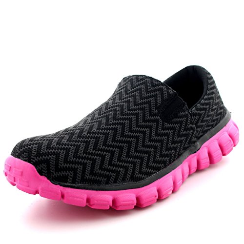 Damen Gehen Schlüpfen Sports Laufen Schuhe Jogging Arbeit Ausbilder - 3