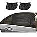 Produktbild Sonnenschutz Auto (2 Stück), Efanty Auto-Hinterseitenfenster Sonnenblende mit UV Schutz für Kinder Baby Hund Haustiere,L Size (126 * 52CM) Geeignet für Autos, SUVs, Lastwagen & Minivans