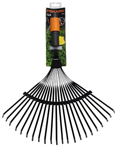 Fiskars Fächerbesen, Werkzeugkopf, Mit 20 Zinken, Breite 43 cm, Stahl-Zinken, Schwarz/Orange, QuikFit, 1000644 - 4