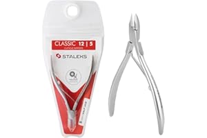 STALEKS PRO by Natury Nails Pince à cuticules professionnelle 5 mm en acier inoxydable classique 12-5