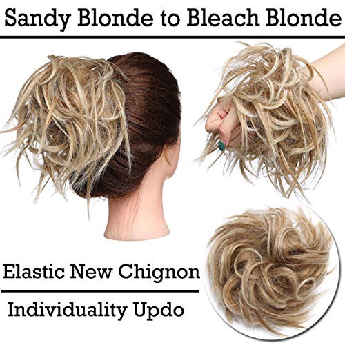 Ombre Hair Extensions Chignons Hairpiece Hair Rubber Scrunchie
