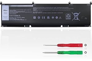KXRSII 69KF2 Batería para DELL XPS 15 9500 9510 9520 G15 5510 G15 5511 5520 G7 7500 Precision 5550 5560 5570 Inspiron 7510 7610 7620 7630 para Alienware M15 R3 R4 R7 M17 R3 R4 M16 R1 11.4V 86Wh