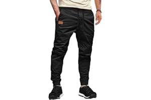 AlvaQ Pantalones De Trabajo Hombre Pantalon Chandal Hombre Joggers Largos Pants Cargo Hombre De Ocio con Bolsillos