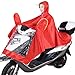 Produktbild Regen Jacke Dick Regenmantel Einzigen Motorrad Regenmantel Elektroauto Regenmantel Transparent GroßEn Hut Regen Poncho , Red