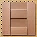 Produktbild WPC Holzfliese 30x30 cm Terrassenfliese Terrassendiele Holz Fliese Stecksystem - WPC (Wood Plastic Composites) das sogenannte Kunststoffholz ist die Revolution bei den Outdoormaterialien für Balkon, Terasse und Garten