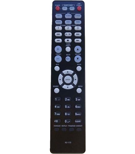 TCNOUMT RC-877 Replacement Remote Control Intended For Denon CD Hifi Receiver RC-212 UD-M30 UD-M31 UD-M50 UR-M31 D-M505