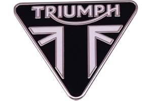 INSTITIZER Motorcycle Symbol Lapel Pin Black Motorcycle Lovers Enamel Pin Triangle Badge Pin Wrap Clothing Bags Lapel Brooch Jewelry Friend Gifts