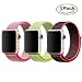 Produktbild Tervoka Für Apple Watch Armband 42mm(44mm Series 4), Gewobenes Nylon Sport Schlaufe Handgelenk Uhrband Ersatz Armreif Uhrenarmband für iWatch Apple Watch 42mm 44mm Series 4/3/2/1, 3Pack C