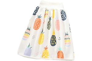 MORBUY-SHOP Jupe de Couche Bébé Enfants en Coton, Morbuy Lavable Jupe d'apprentissage Propreté Couche-Culotte d'entraînement Anti-Fuite Taille Haute Respirante Réutilisable