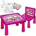 Produktbild alles-meine.de GmbH Set: Tisch & Stuhl - incl. Malvorlagen + Stifte -  Paw Patrol - Hunde  - Maltisch / Zeichentisch / Schreibtisch / Spieltisch - für Kinder aus Kunststoff / P..