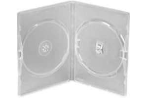 VISION MEDIA Amaray - Fundas para DVD y Blu-Ray (25 unidades), transparente