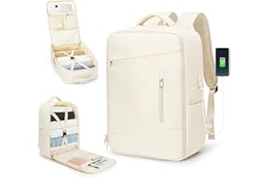 SZLX Borse da Cabina per Easyjet 45x36x20 Zaino da Viaggio aereo Bagaglio a Mano Zaino Ryanair 40x20x25 con porta USB zaino Borsa da Viaggio Impermeabile donna zaino per Computer Casual Daypack