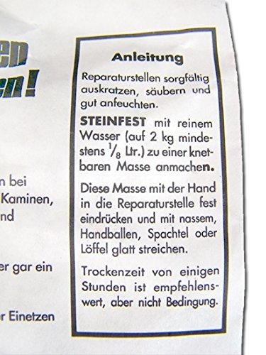Feuerfester Zement 2kg bis 1000°C - 3