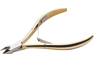 Wohlstand Pince à Cuticules Professionnelle,Coupe-cuticules, ciseaux à cuticules professionnel en acier inoxydable et dissolvant pour peaux mortes et cuticules,Pour de manucure et pédicure