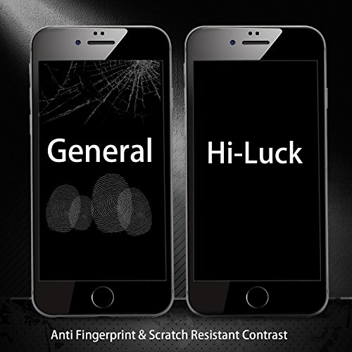  2-Unidades  Vidrio Templado iPhone 6 Plus 6s Plus Protector de Pantalla  Hi-Luck 0 33mm Premium 3D Tacto Cobertura Completa Bordes Curvados Cristal Templado para iPhone 6 Plus 6s Plus 5 5 pulgadas Negro 9H  PET  Bordes a Bordes 