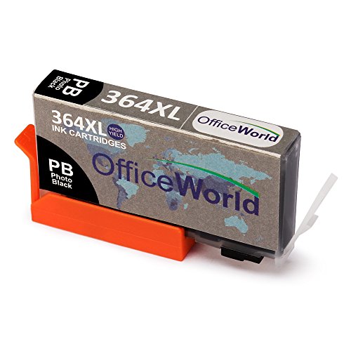 OfficeWorld Kompatible Patronen Ersatz für 364XL Patronen 5 Farbe (inkl. Foto Schwarz) Hohe Kapazität Kompatibel für Photosmart 7510 7520 B8550 B8558 C5300 C5324 C5380 C5383 C5390 C6300 C6324 C6380 D5400 D5445 D5460 D5463 D5468 D7560 - 4