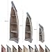Produktbild Bootsregal Boot Regal Bücherregal Bücherschrank Standregal Aufbewahrung 104 cm Albesia Holz Braun Blau