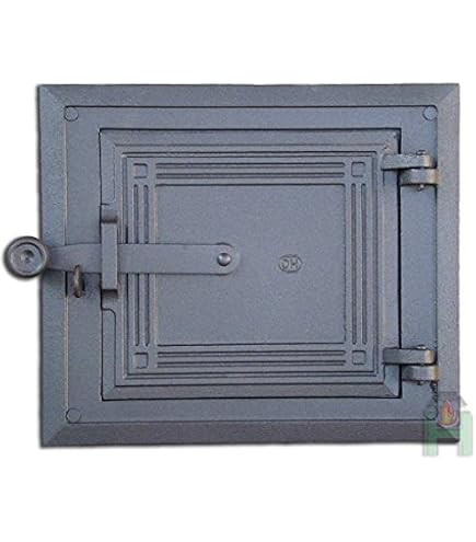 32 x 25,5cm Neu Backofentür Holzofentür Ofentür Gusseisen Räucherei Pizzaofentür