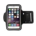 Produktbild Fitness Armband für iPhone 8/ 6S Hülle, MuSheng Handyhülle Sweatproof Reflektierend Breathable Sportarmband für Gymnastik Jogging Workout Schutzhülle (Schwarz)